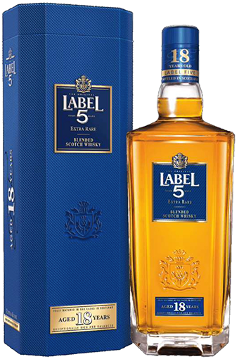 Whisky Label 5 Extra Rare 18 Anos