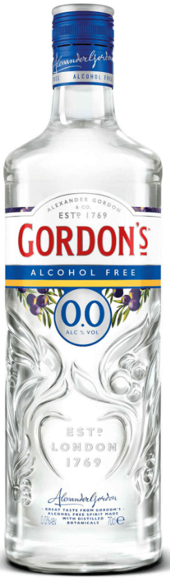 Gin analcolico di Gordon 0.0