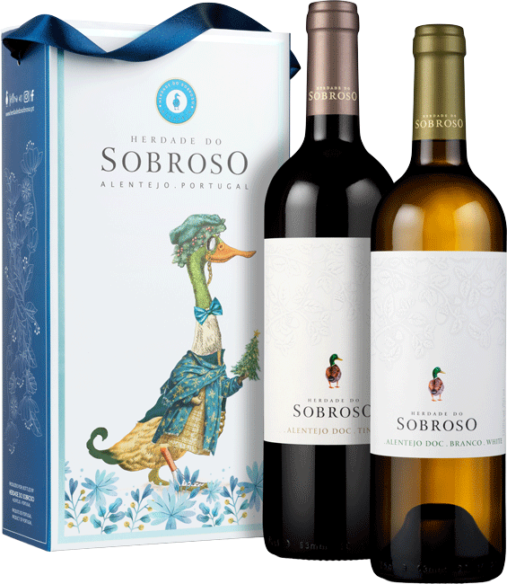 Conjunto Sobroso Tinto & Branco
