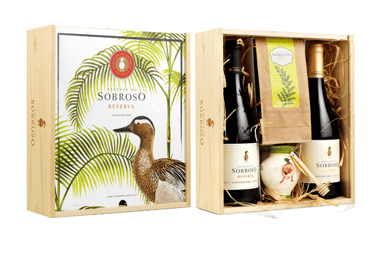 Conjunto Herdade Sobroso 2 Flessen + Honing + Thee (cadeau doos)