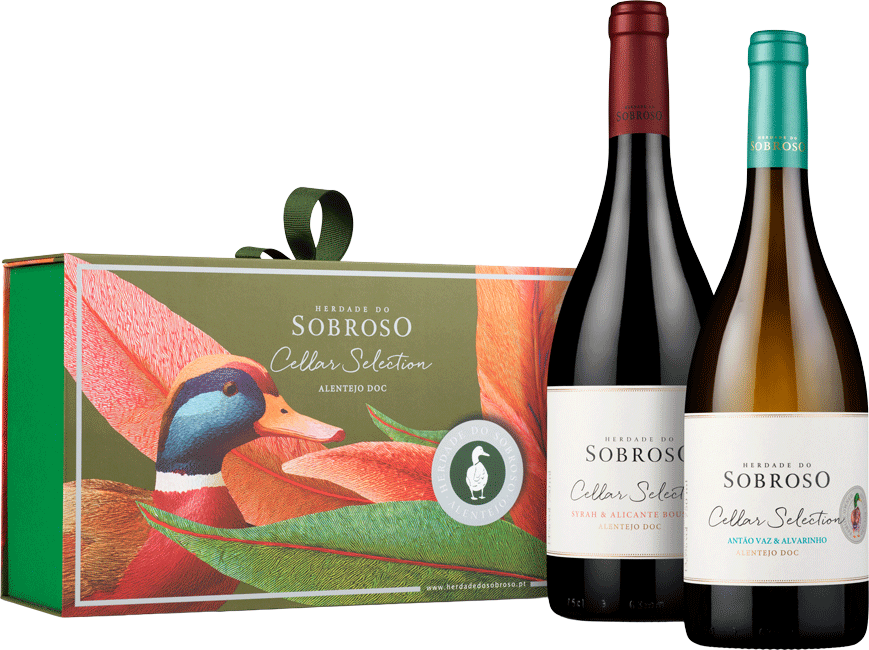 Conjunto Herdade Sobroso Cellar Selection Tinto & Branco