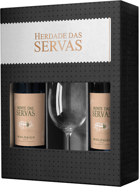 Conjunto Herdade Das Servas Biológico Tinto (glas) 2020