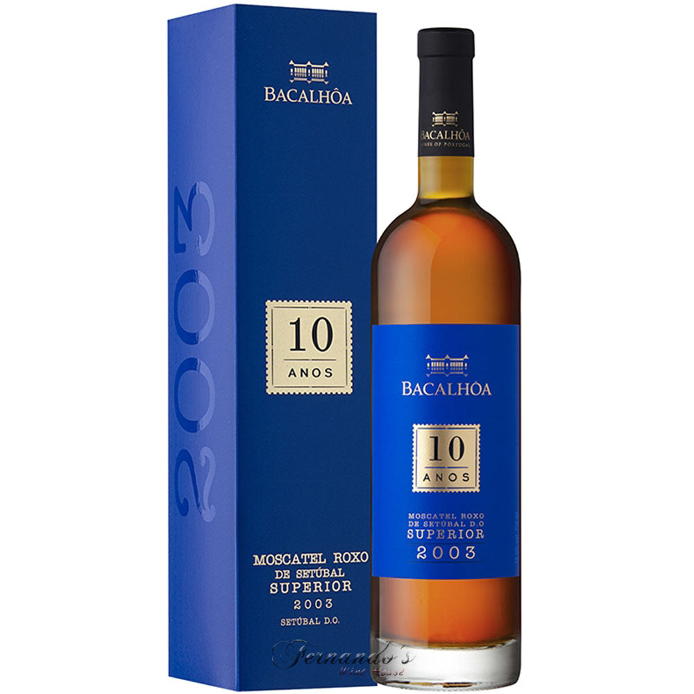 Moscatel de Setúbal Bacalhoa 10 Anos Roxo Superior 2004