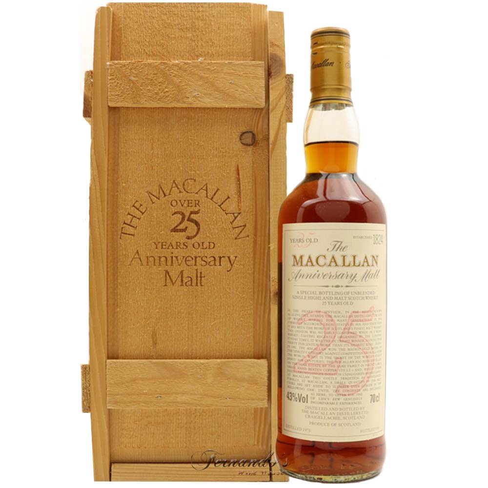 Whisky The Macallan 1971 - 1997, 25 Anos Aniversário